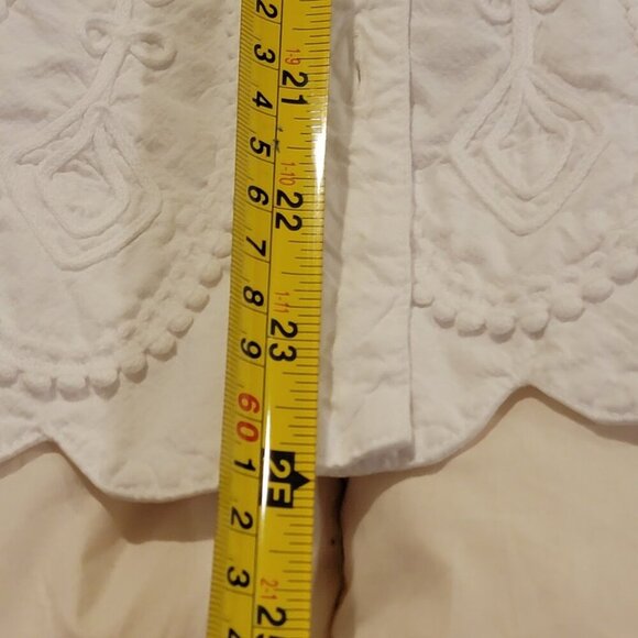 Gretty Zueger White Embroidered Button Down Top Size S - Picture 16 of 16